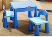 TEGA mamut zestaw stolik + krzesełka niebieski