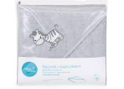 Ręcznik kąpielowy dla niemowląt z kapturkiem frotte 100x100 CEBA BABY