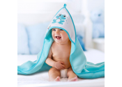 Okrycie kąpielowe 100x100 dla niemowlaka z kapturkiem AKUKU