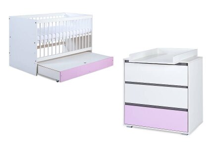 Mały zestaw mebli DALIA PINK 120x60 firmy KLUPŚ