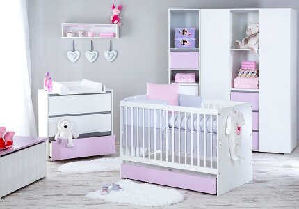 Zestaw mebli DALIA PINK firmy KLUPŚ