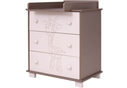 Komoda ŻYRAFA - cappuccino latte DREWEX
