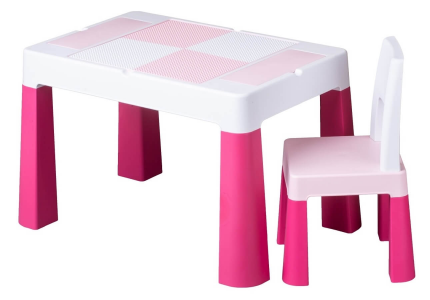 Komplet stolik + krzesełko różowe TEGA MULTIFUN